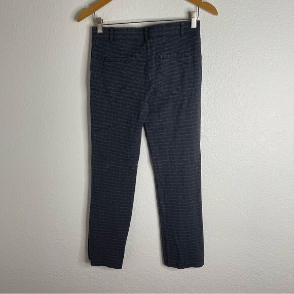 Betabrand Gray Patterned Blue Work Attire Comfort Trousers Size Small Petite - Picture 4 of 4